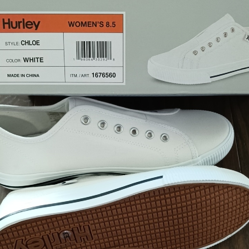 Hurley White Women's Sneakers - Picture 4 of 4